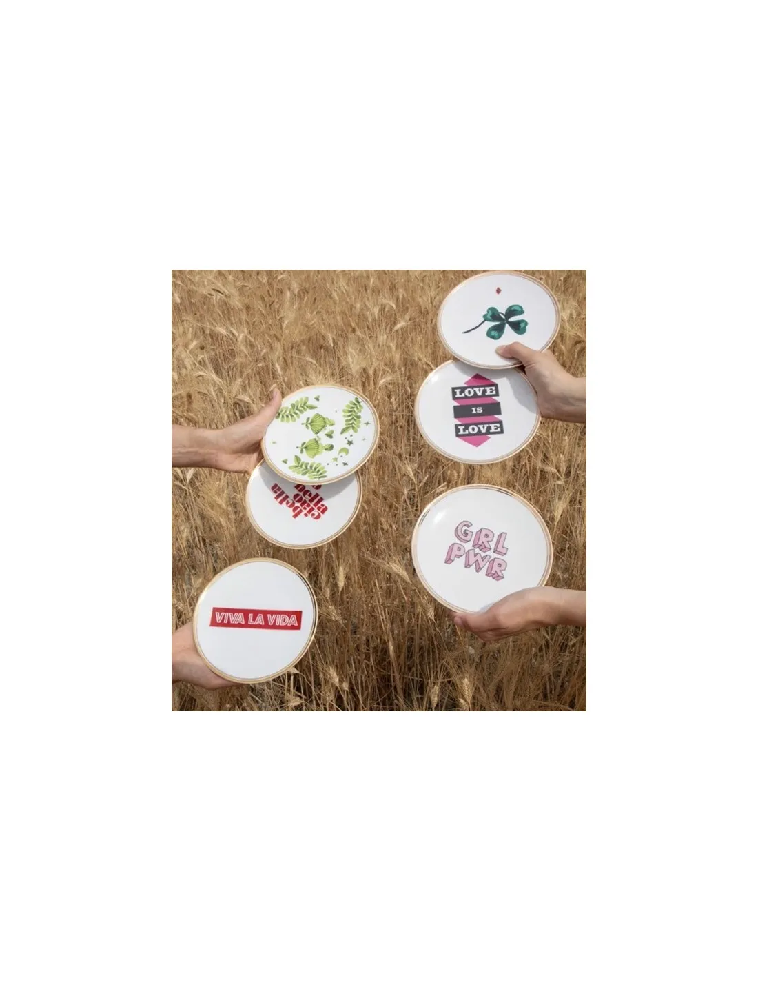 Trèfles - Assiette Déco Bitossi 17 Cm – Image 4