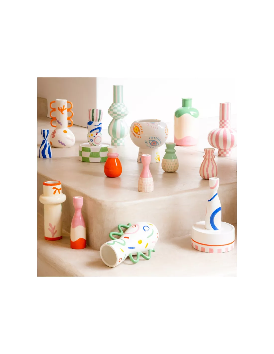 Vase Gabriel - Squares & Stripes – Image 2