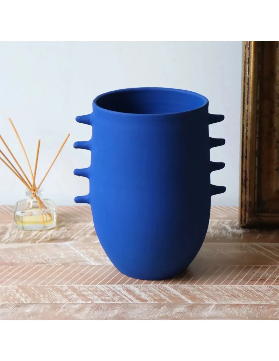Vase Terre Cuite Banasa - Bleu – Image 2